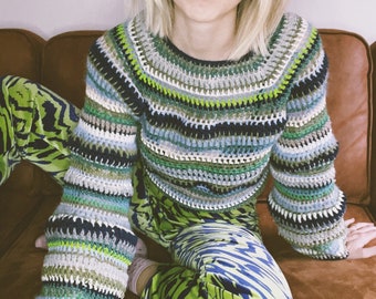 The Stash Buster sweater crochet pattern