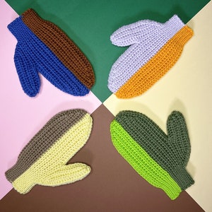 No Knit Mittens crochet pattern