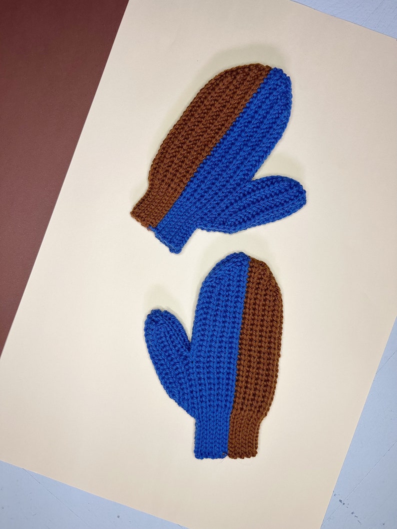 No Knit Mittens crochet pattern image 2