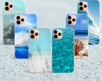 ocean see wave beach blue  water case for Pixel 7, iPhone 15,14 pro max, 13 pro max & SAMSUNG S10 Lite, A40, A50, Huawei P20,pixel,One Plus