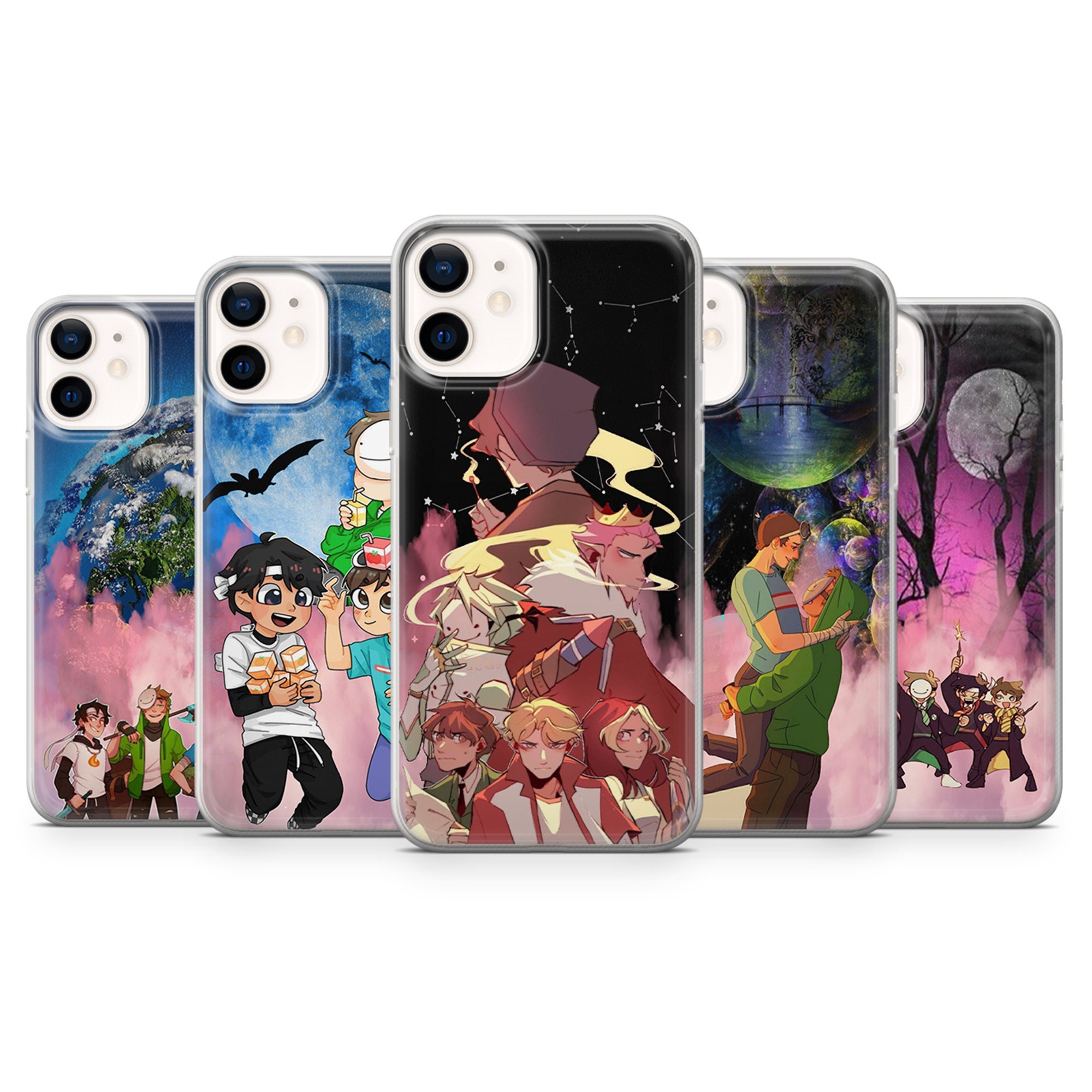  LEDSIX Phone Case Dream Mcyt Twitch Purple Sapnap Karl