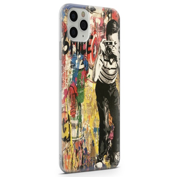 Famous Banksy Street Art Graffiti Case For Iphone 13 Mini13 Etsy