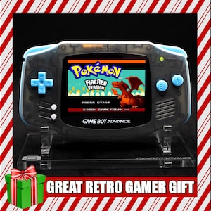 Nintendo Game Boy Advance - Pantalla IPS V5 laminada - Negro transparente / Azul claro - Amplificador de sonido, carga USB-C - Game Boy GBA reacondicionado y mejorado imagen 6