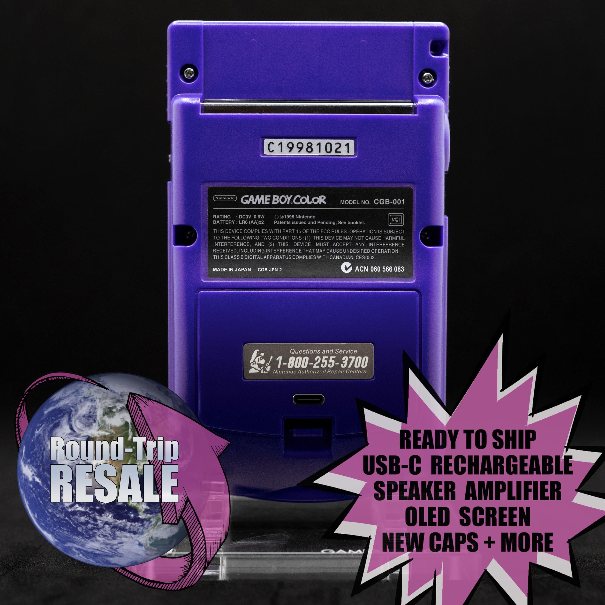 Nintendo Gameboy Color - OLED Screen Upgrade - Grape Purple ...