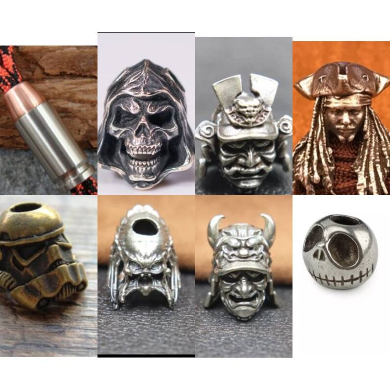 Custom Paracord Knife Lanyard Bead Made With Original 550 Etsy