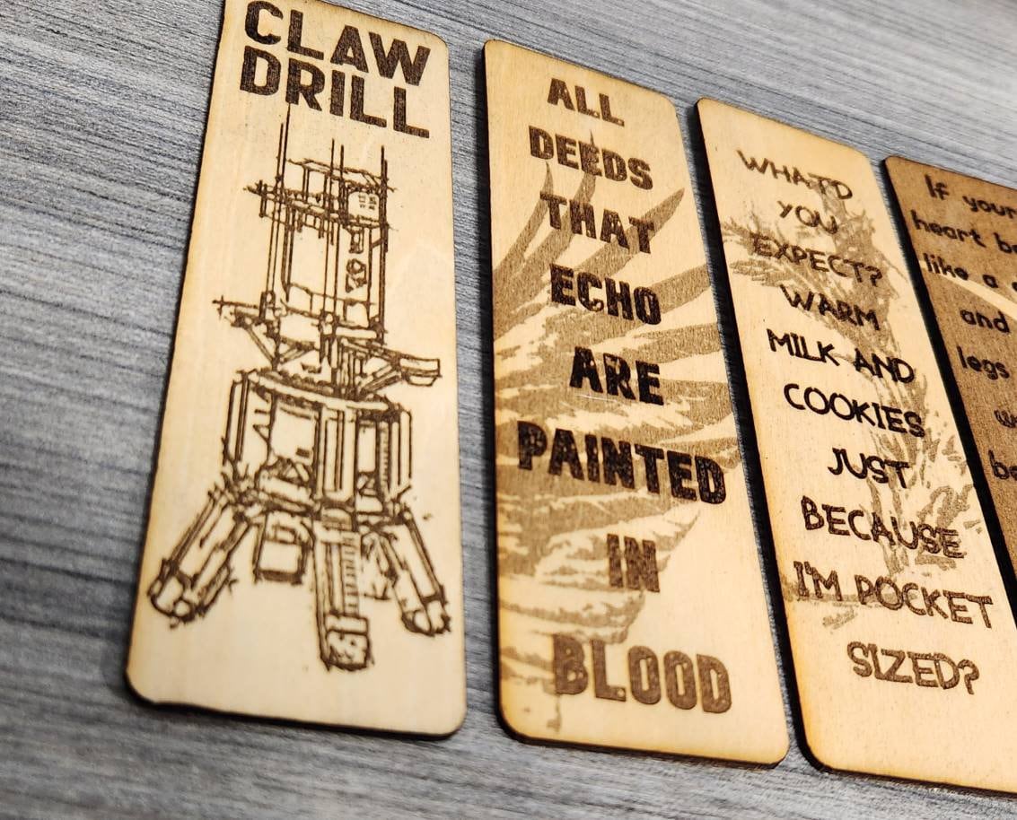Red Rising Inspired Wooden Bookmarks - Etsy