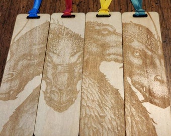 Wooden Bookmarks Inspired by the world of Eragon Inheritance Dragons Eragon Bookmark