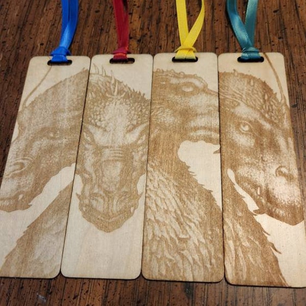 Wooden Bookmarks Inspired by the world of Eragon Inheritance Dragons Eragon Bookmark