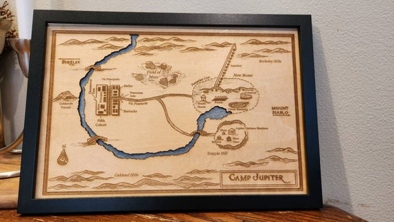 Map of Camp Half-Blood - Bookmark 2 W X 6 H inches BOOKMARK Percy Jackson  PJO and the Olympians