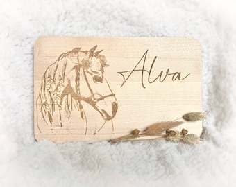 Breakfast board school child children baby girl gift birthday horse boho feathers children's day school enrollment personalized child