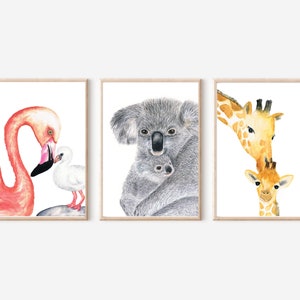 Animal poster children&#39;s room *pictures baby room *available in set and separately * animal pictures children&#39;s room*