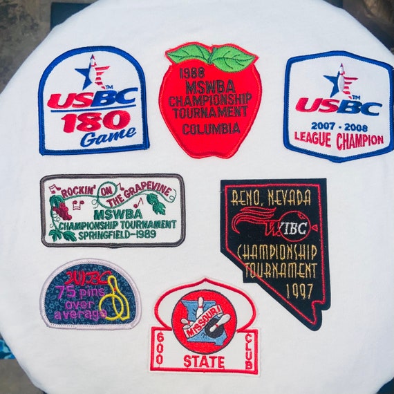 Vintage Bowling Patches Etsy