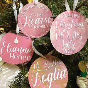 Personalized Acrylic Ornaments