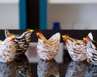 Hot Sculpted Glass Chicken | High Gravity Glassworks