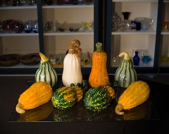 Handblown and Sculpted Realistic Glass Gourds | High Gravity Glassworks