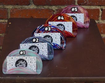 Hand-Blown Glass Business Card Display | High Gravity Glassworks