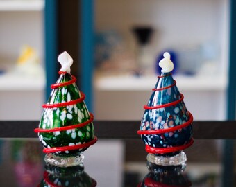 Handblown Small Glass Christmas Trees | High Gravity Glassworks