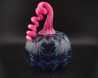 Handblown Multi-Color Options Glass Pumpkins | Artisan Fall Pumpkins by High Gravity Glassworks