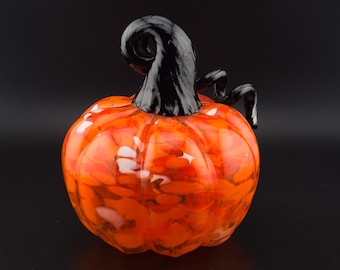 Handblown Orange Glass Pumpkins | Artisan Fall Pumpkins by High Gravity Glassworks