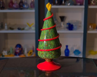 Handblown, Large Glass Christmas Tree | High Gravity Glassworks