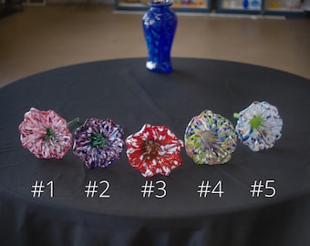 Hand-Blown Plant Watering Flower: Handmade Garden Art | High Gravity Glassworks