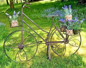 Flower Planter / Bike Ornament Garden Decor Birthday Gifts Gardener Gardening