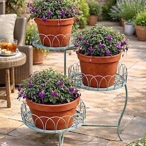 3 Tier Table / Green Garden Decor Birthday Gifts Gardening Gardener