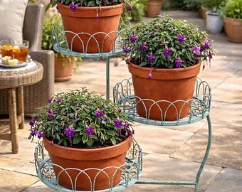 3 Tier Table / Green Garden Decor Birthday Gifts Gardening Gardener