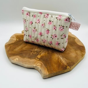 Gesteppte Kosmetiktasche,Kosmetikbeutel, Kosmetiktasche, Schminktasche, Make-up Tasche, Aufbewahrung, Kulturtasche, Kulturbeutel