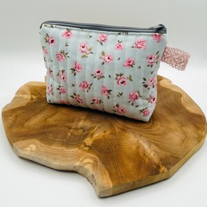 Gesteppte Kosmetiktasche,Kosmetikbeutel, Kosmetiktasche, Schminktasche, Make-up Tasche, Aufbewahrung, Kulturtasche, Kulturbeutel