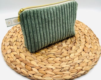 Corduroy cosmetic bag, cosmetic bag, cosmetic bag, make-up bag, make-up bag, storage, toiletry bag, toiletry bag