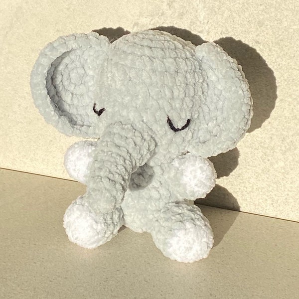 Crochet Elephant | Elephant plushie | Handmade Elephant Plush | Soft Toy | Plushies | Elephant Plush Toy | Animal Plushies | Handmade| Gifts