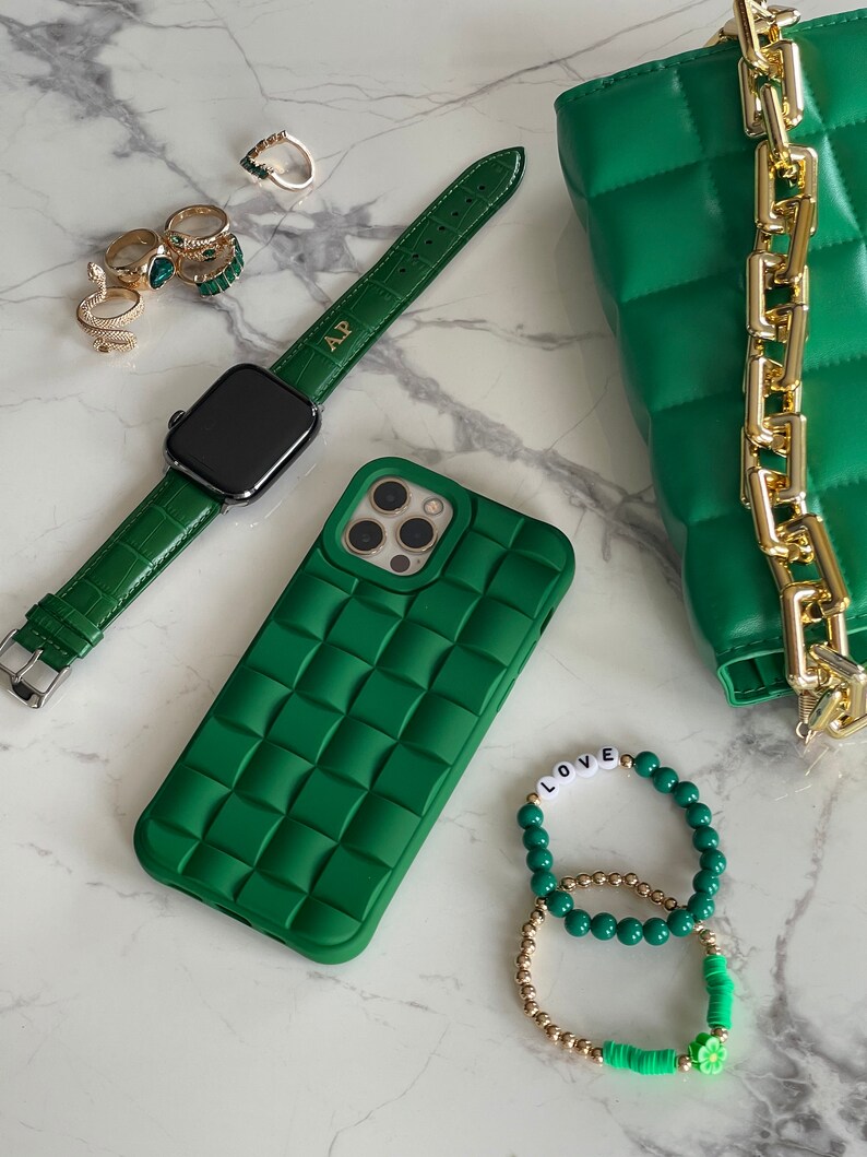 Weaved Iphone Case Green Phone Case Iphone X XS Max XR 11 Etsy