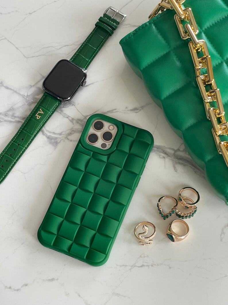 Weaved Iphone Case Green Phone Case Iphone X XS Max XR 11 Etsy