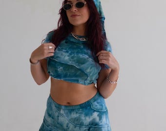 Milos Short Set / Tie Dye Set / Festival Outfit / Rave Set