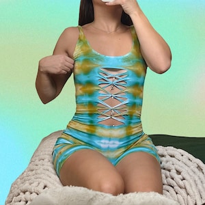 Herb Braided Romper / Playsuit / Rave Bodysuit / Festival Bodysuit / Rave Outfit / Festival Outfit