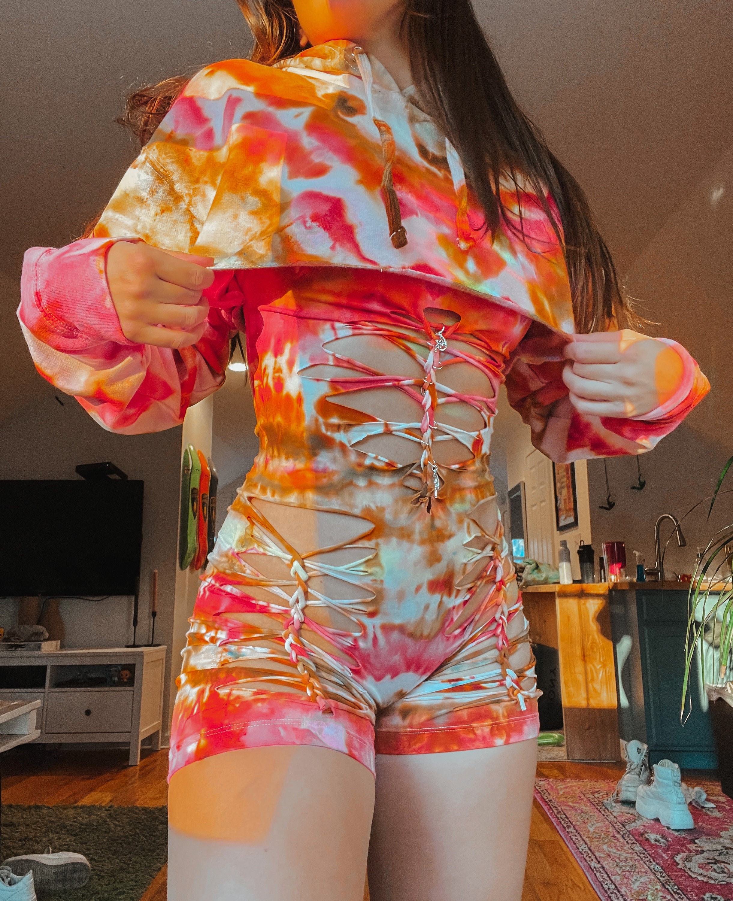 Tie dye rave clearance outfit