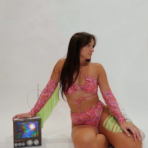 Day Tripper Top / Festival Set / Festival Outfit / Rave Set / Rave Outfit