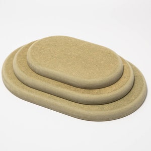 Molde de placa ovalada fabricado en MDF de 15 mm
