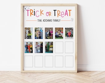 Personalized Halloween Photo Display | Family Photo Keepsake (Digital Download)