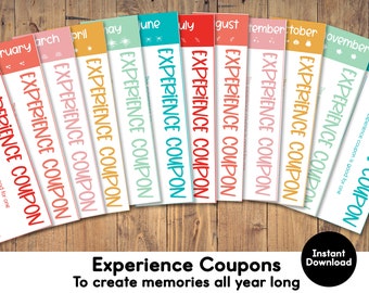 Printable Experience Coupon Book • Personalized Gift (PDF)