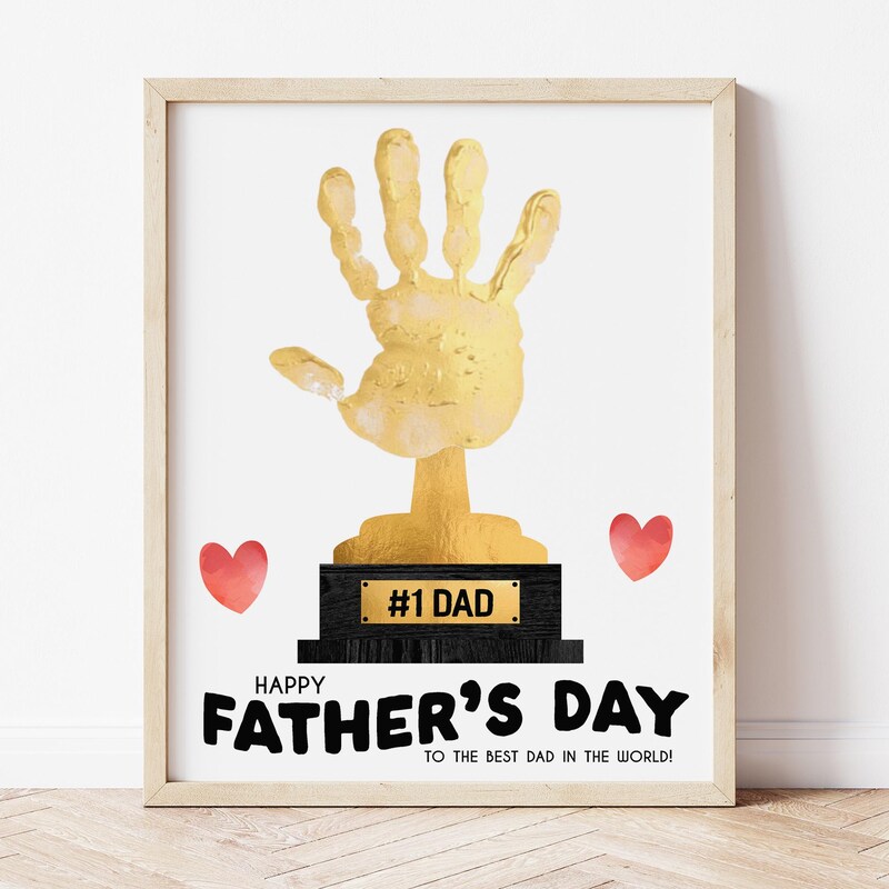 Number 1 Dad Trophy Template - Etsy