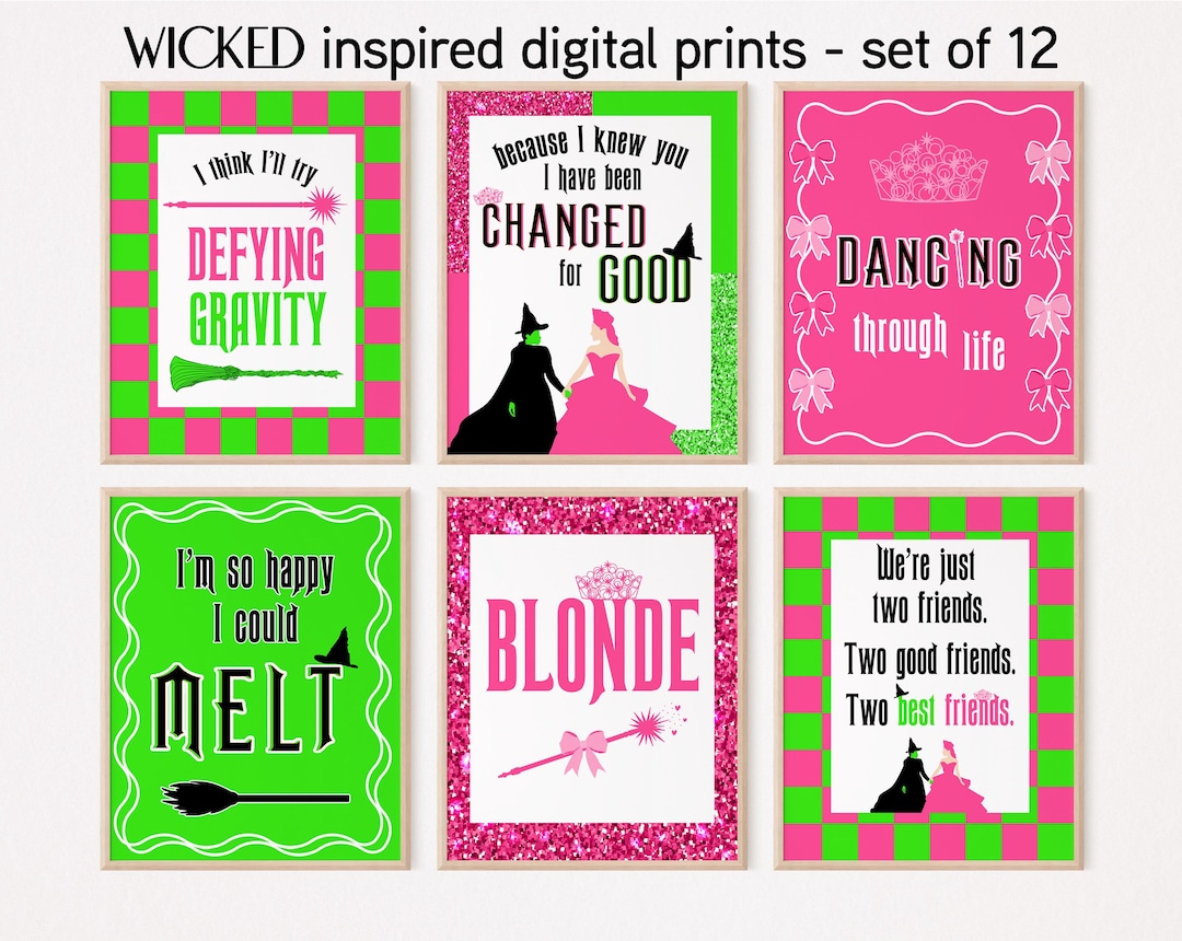 Wicked Musical Prints: Emerald City Wall Art (digital Download Set of ...
