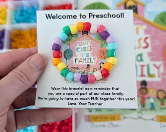 Étiquettes-cadeau Notre classe est une famille • PDF imprimable pour la rentrée