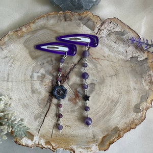 Purple Hair Clips