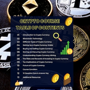 Plantilla de curso de criptomonedas PLR: editable en Canva, con derechos de reventa (descarga digital)