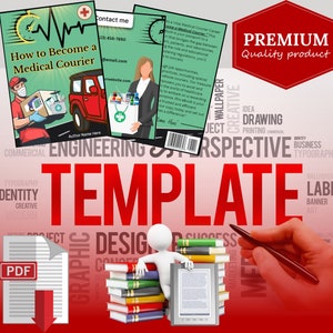 PLR Resale Medical Courier eBook for Resale- 100% White Label- Canva Pro Editable- Done-for-you eBook Template- Rebrand, Edit & Resell PLR