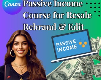 May include: A woman with long brown hair smiles at the camera. She is wearing a black shirt with a white Nike logo and several necklaces. Behind her is a laptop with the words "Passive Income" on the screen.  Dollar bills are falling from the laptop screen and scattered on the ground.