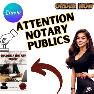 Notary Public eBook: Canva Template for Resale (Digital Download)