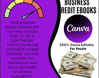 Business Credit Guide: Canva Editable eBook with Resale Rights